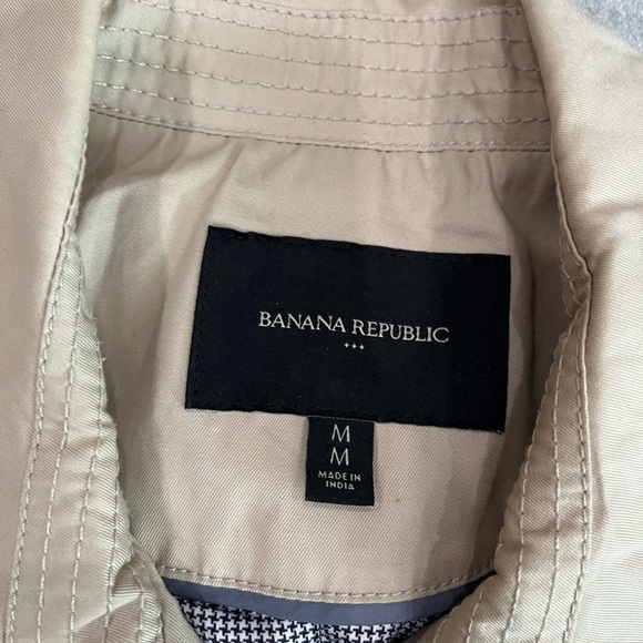 [M]Banana Republic Classic Tan Double Breasted Trench Coat - Picture 5 of 11